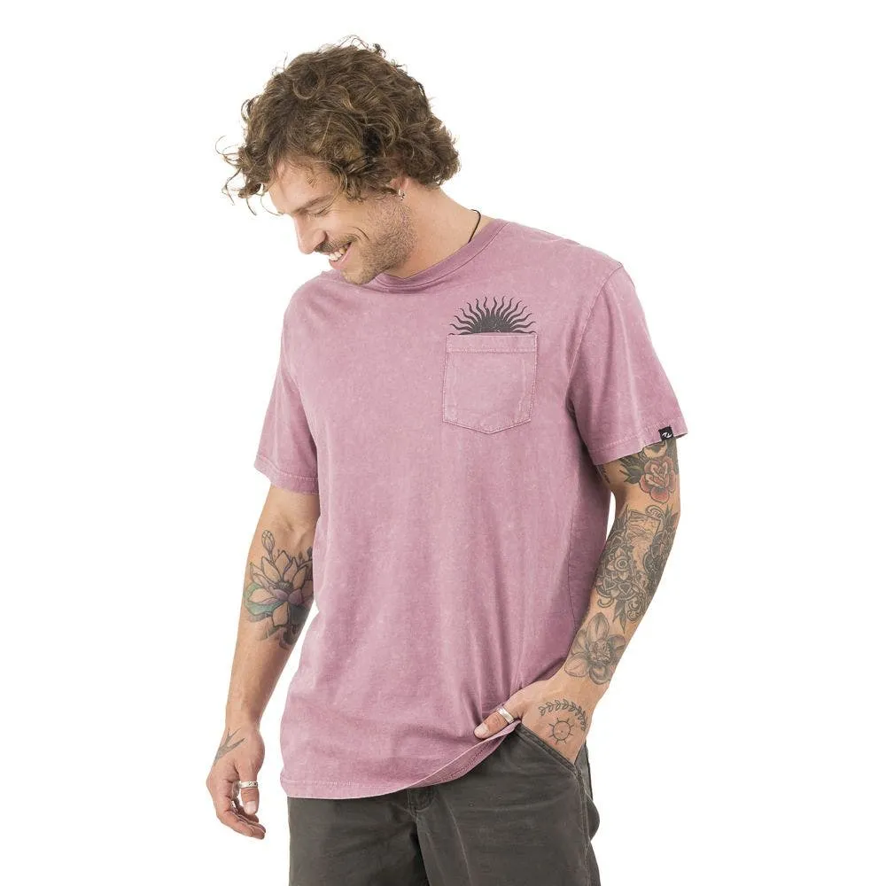 Polera Stoked Sun Hombre Rosada