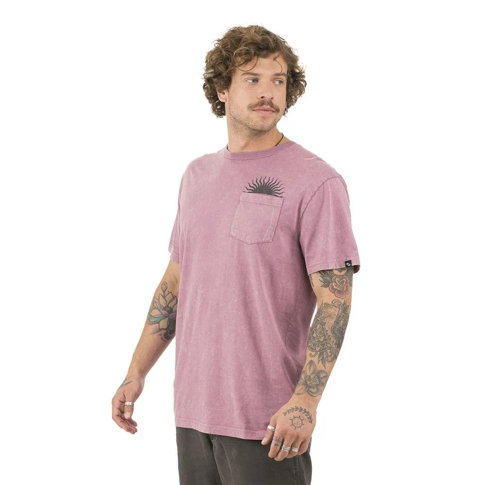 Polera Stoked Sun Hombre Rosada