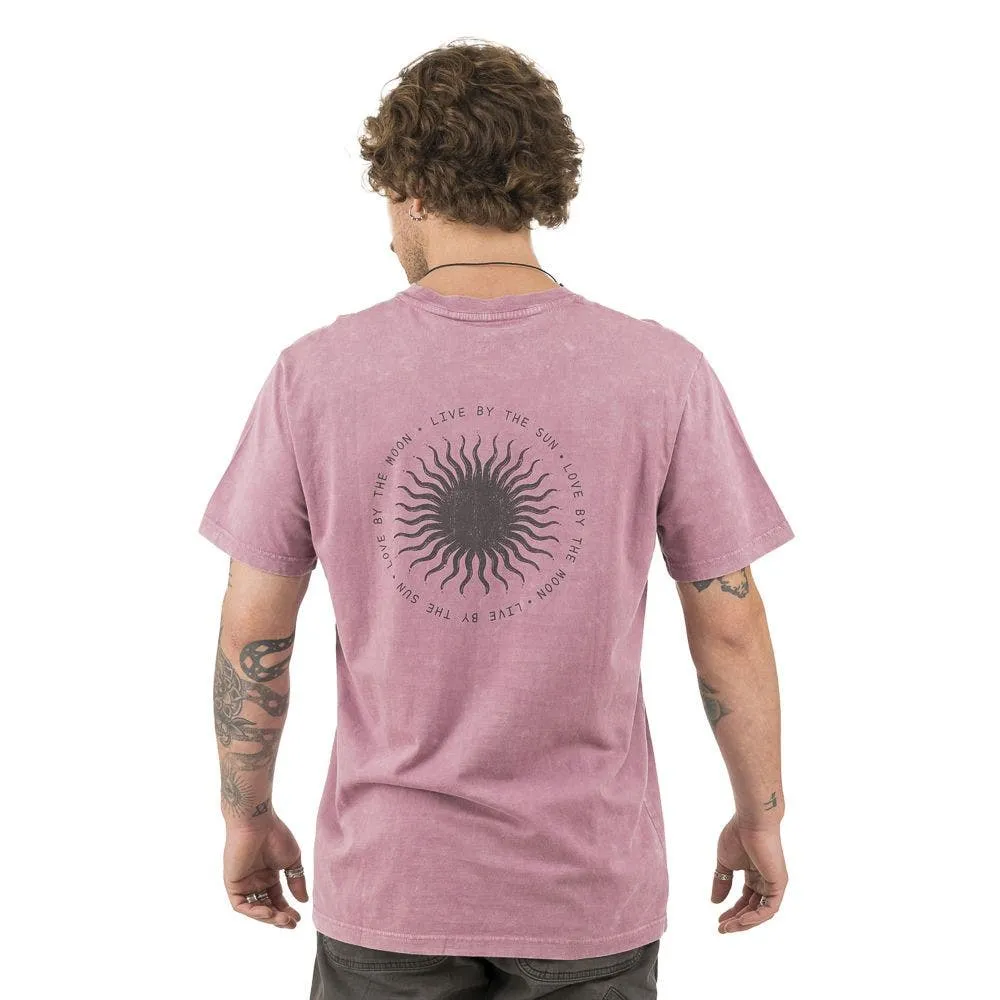 Polera Stoked Sun Hombre Rosada