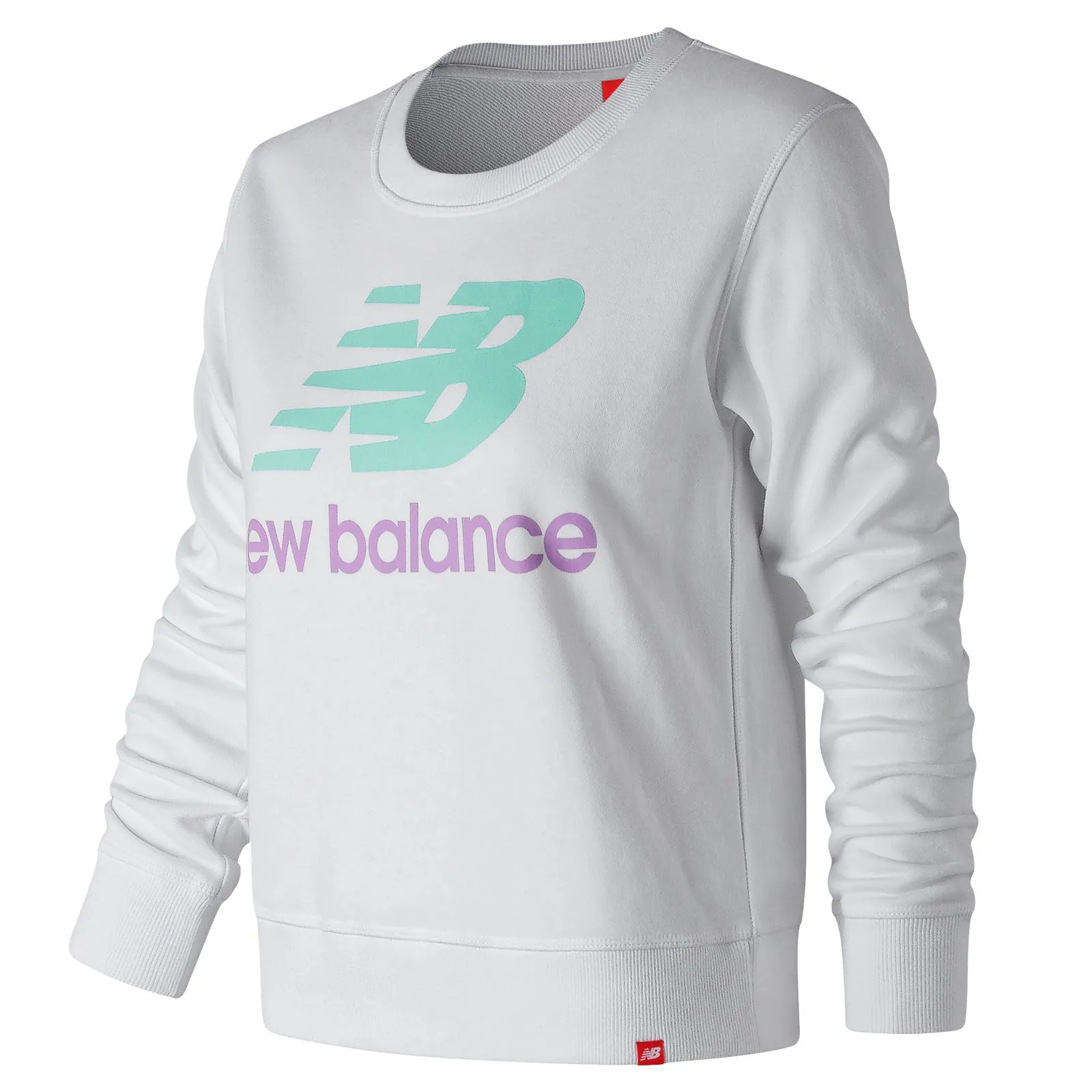 Polerón Mujer New Balance Essentials Crew Blanco