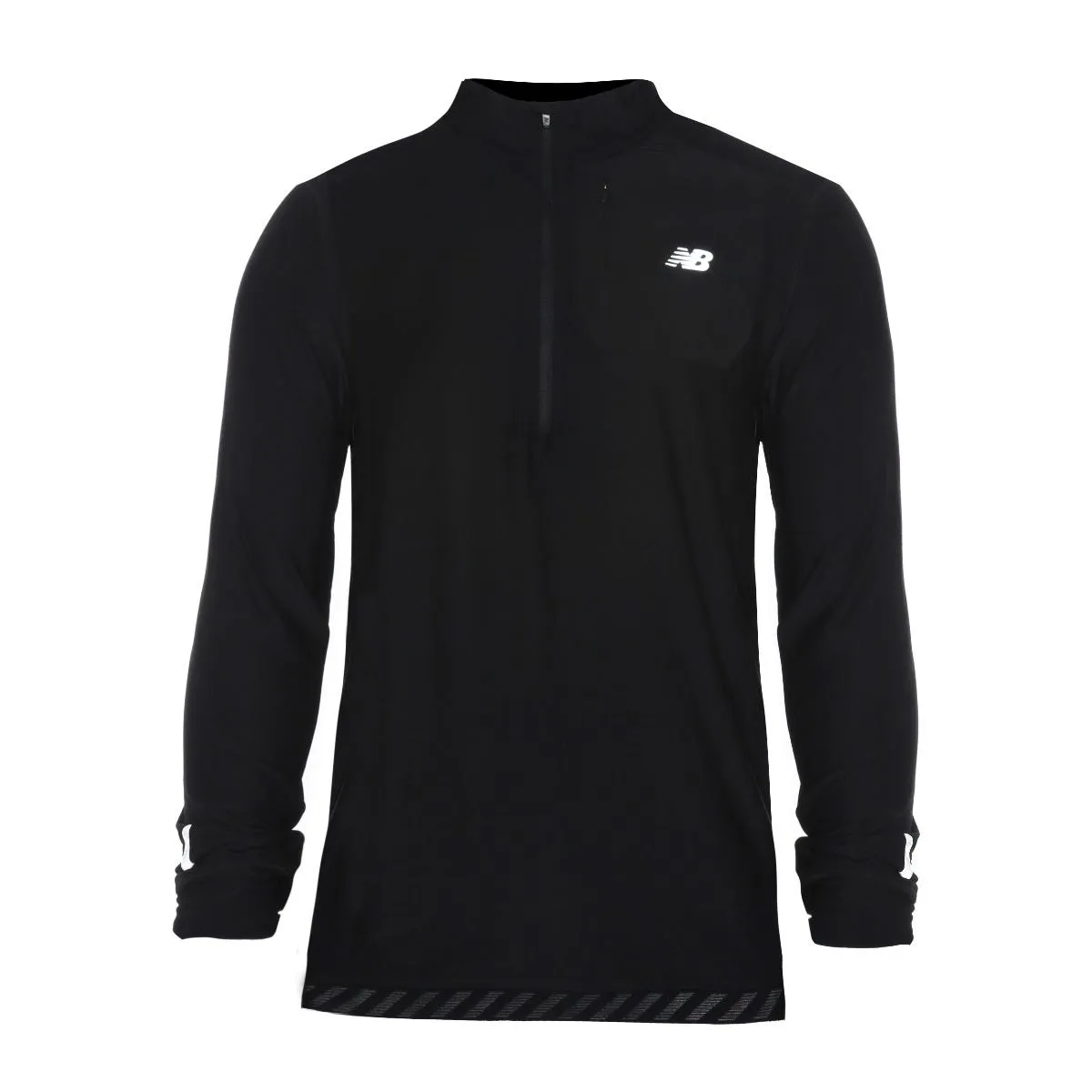 Polerón Running Hombre New Balance Quarter Zip Negro