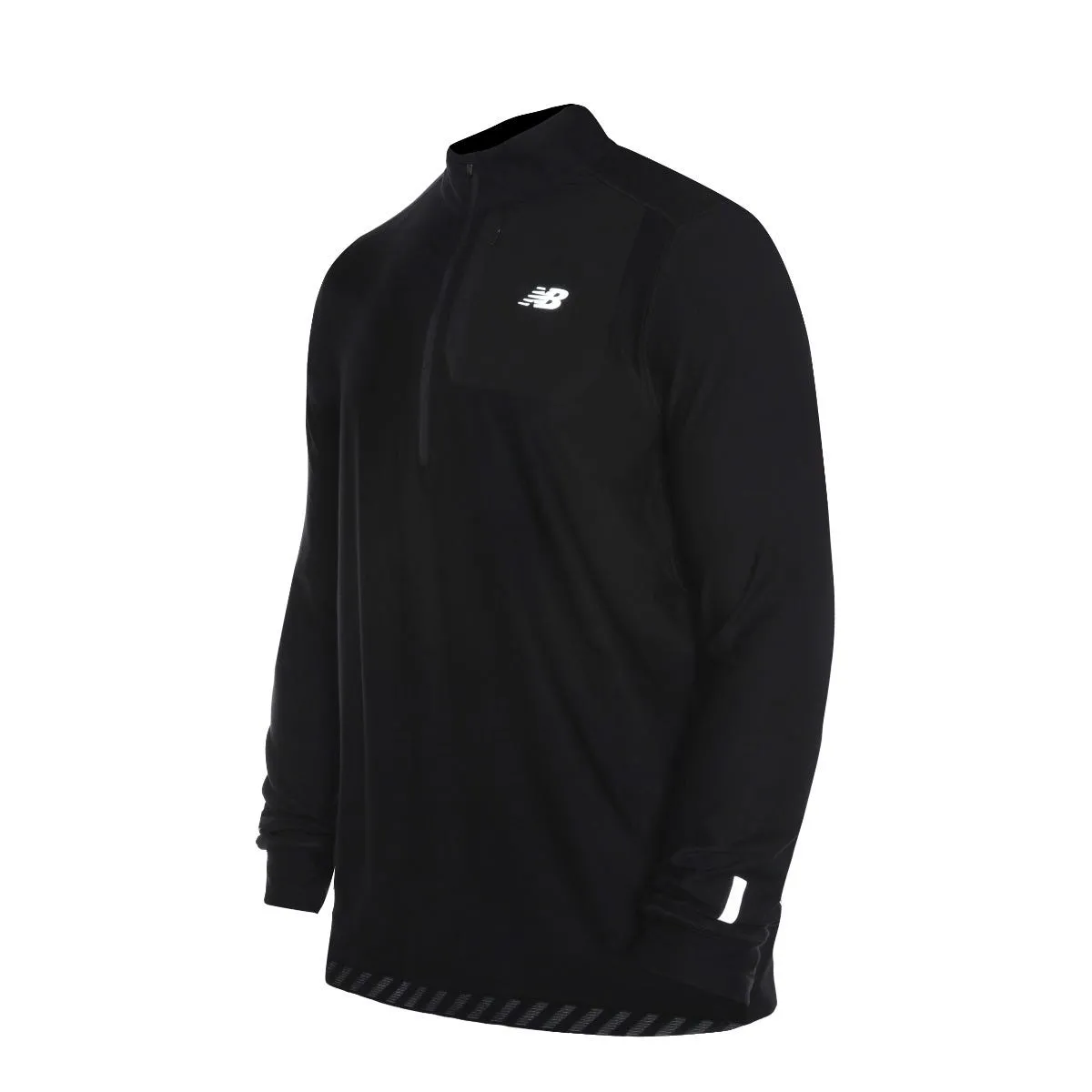 Polerón Running Hombre New Balance Quarter Zip Negro