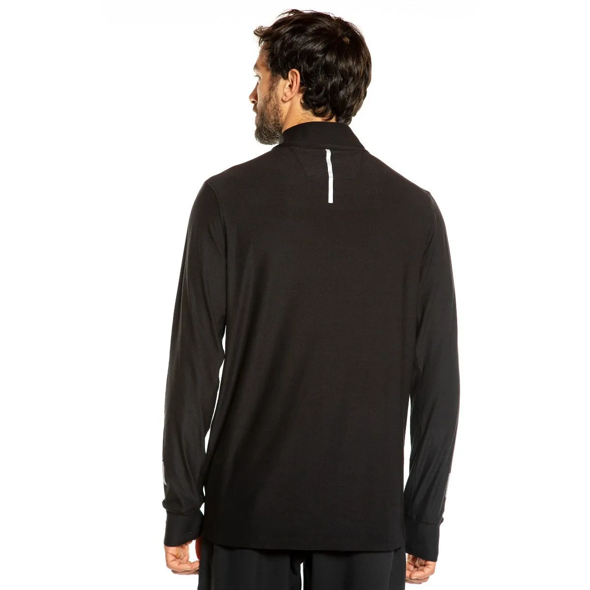 Polerón Running Hombre New Balance Quarter Zip Negro