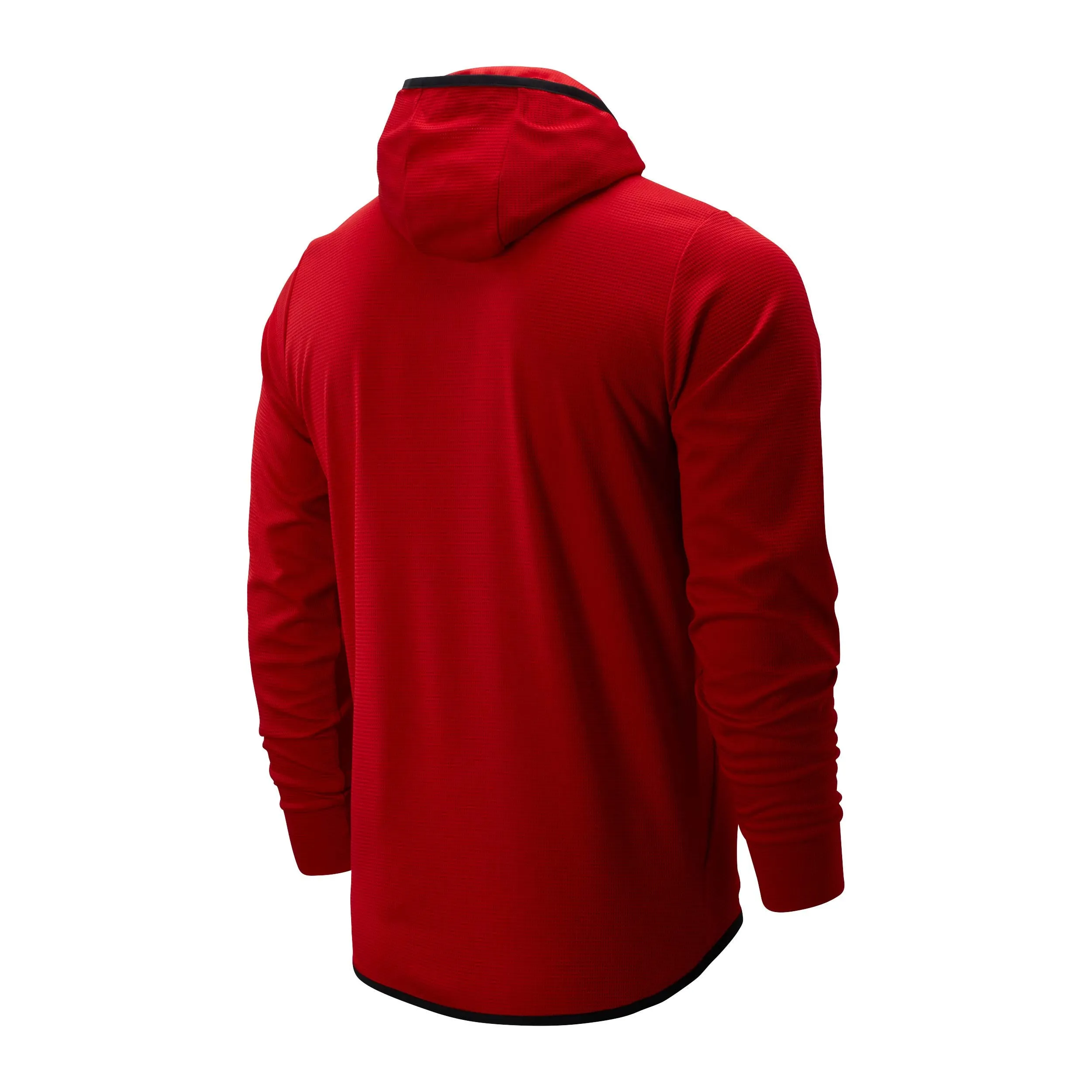 Polerón Running Hombre New Balance Tenacity Hooded Quarter Zip Rojo