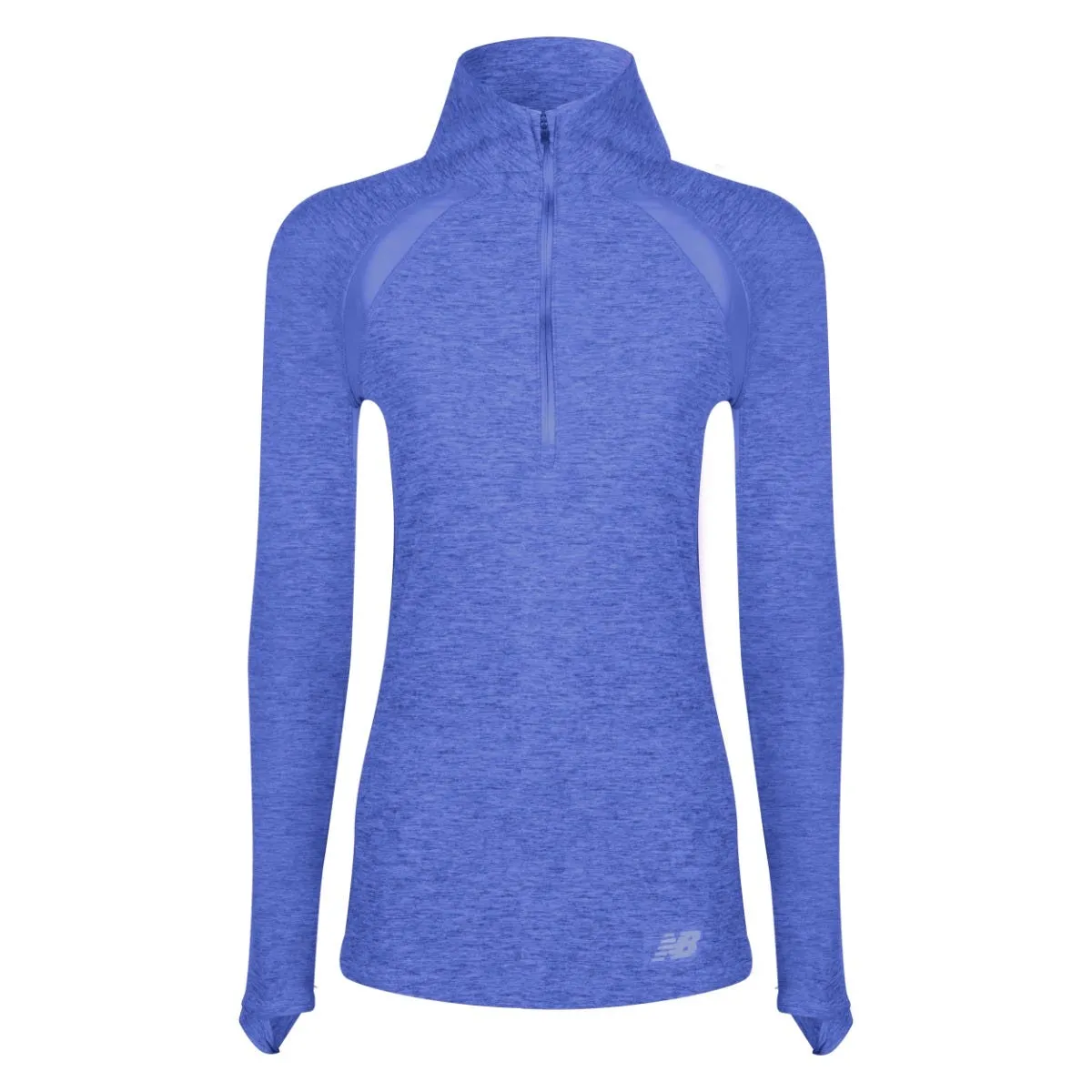 Polerón Running Mujer New Balance Quarter Zip Azul