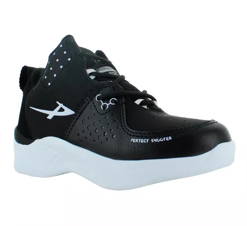 Pontiac Tenis Basquet Correr Atletico Textil Negro Niño 8401