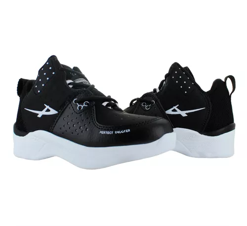 Pontiac Tenis Basquet Correr Atletico Textil Negro Niño 8401