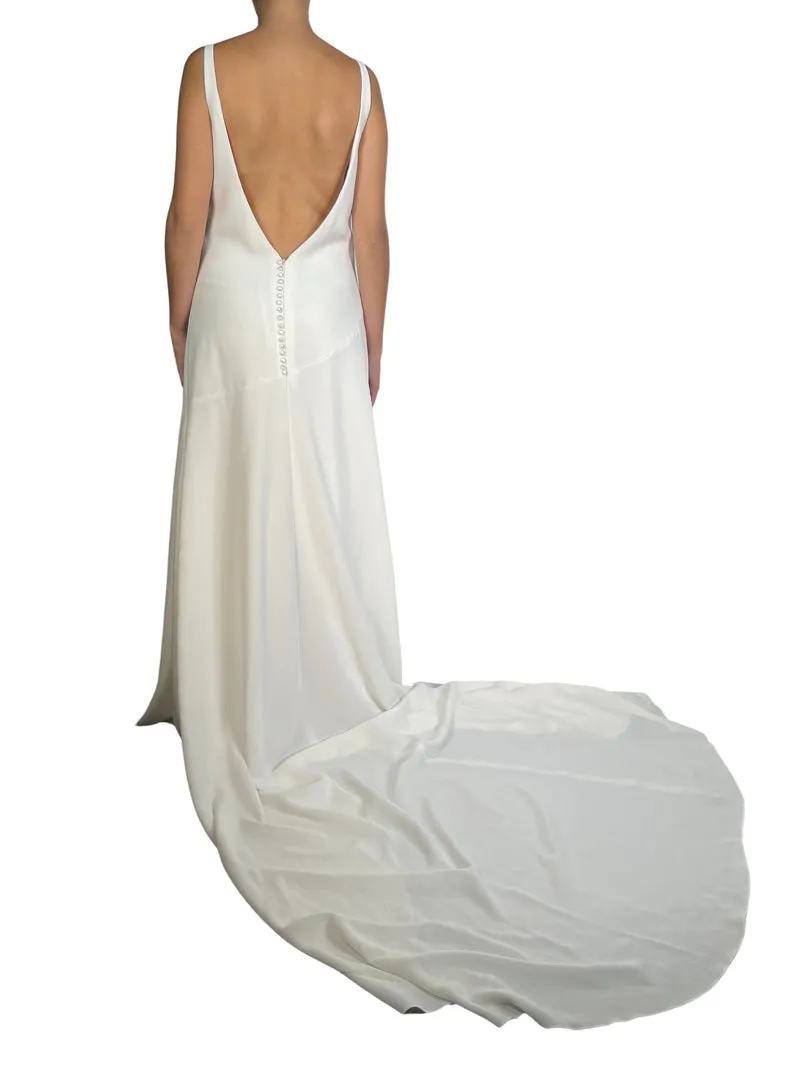 PRONOVIAS Vestido Blanco Botones