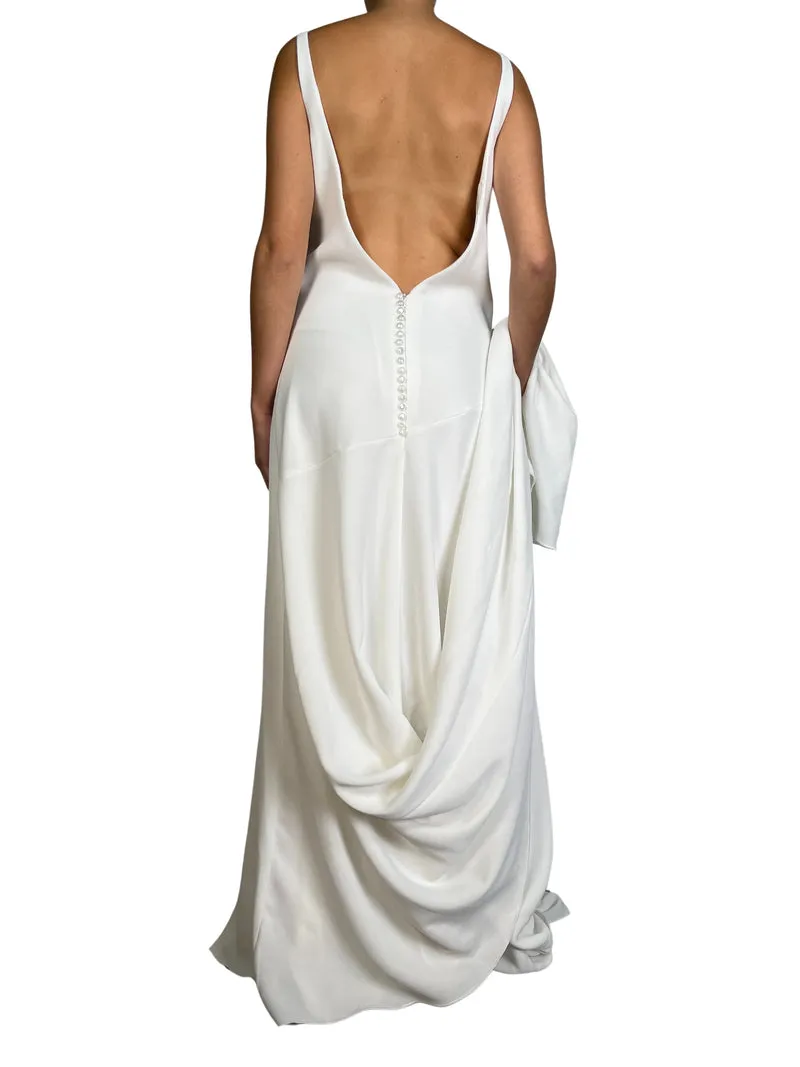 PRONOVIAS Vestido Blanco Botones