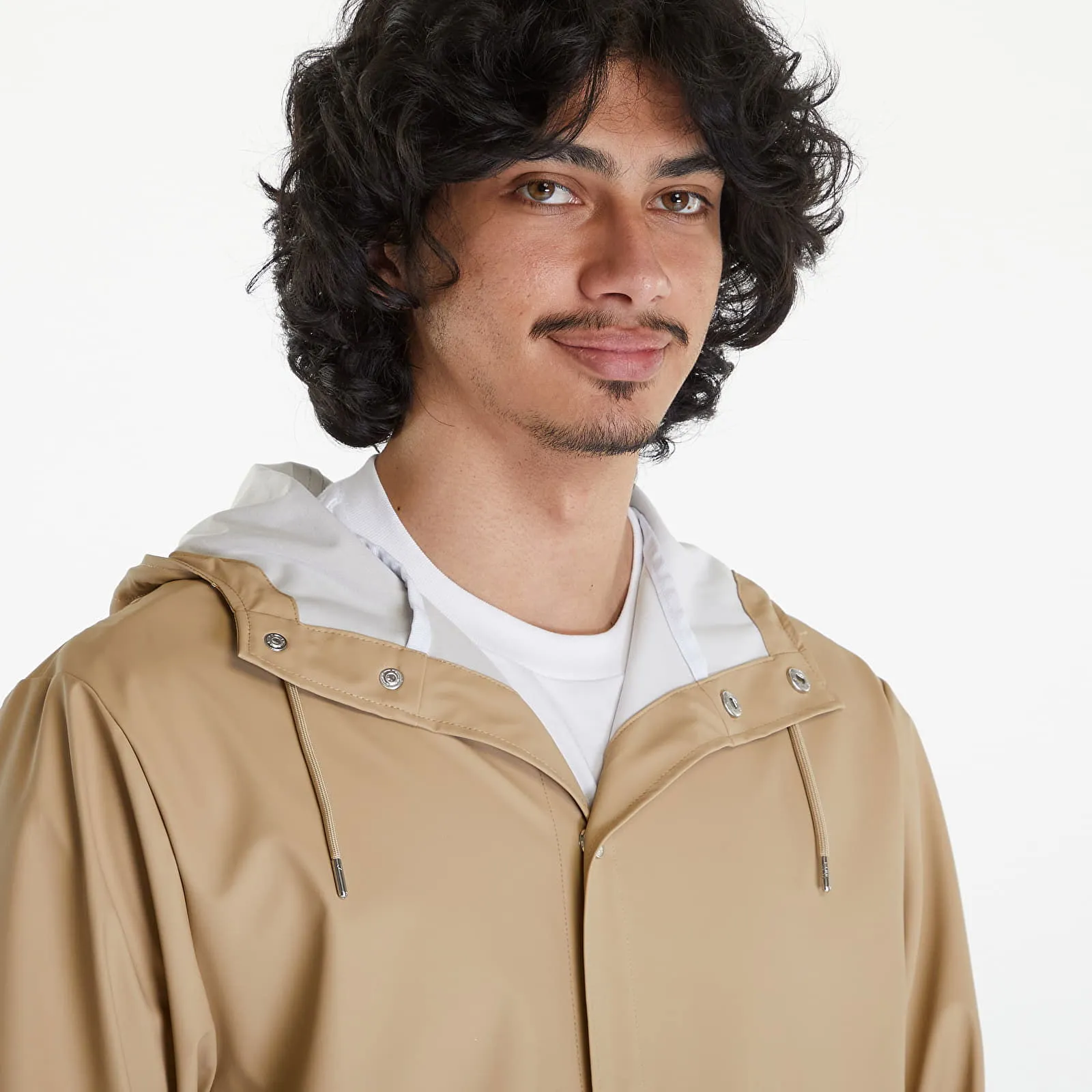 Rains Longer Jacket W3 UNISEX 24 Sand