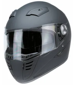 REDBIKE Casco de Moto Integral Homologado ECE Negro Mate ABS pantalla + parasol