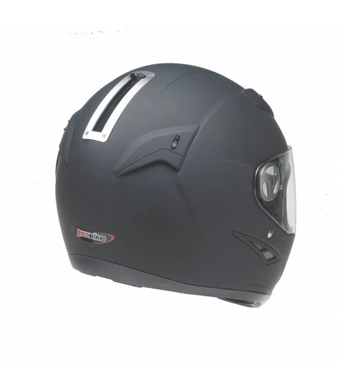 REDBIKE Casco de Moto Integral Homologado ECE Negro Mate ABS pantalla + parasol