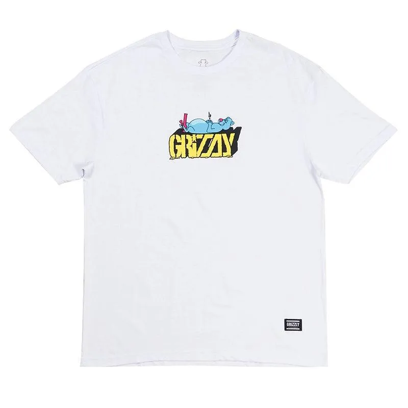 Remera Grizzly Couch Potato Blanco