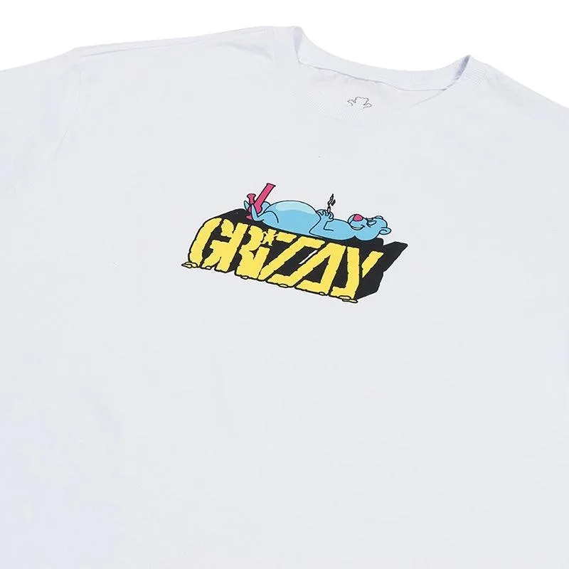 Remera Grizzly Couch Potato Blanco