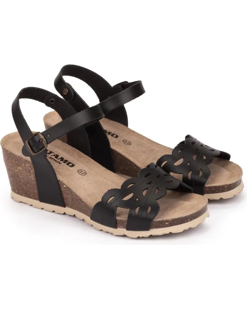 Sandalias KARTAMO  de Mujer SANDALIA DE CUNA MUJER  NEGRO