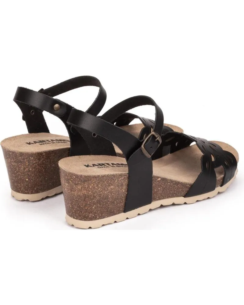 Sandalias KARTAMO  de Mujer SANDALIA DE CUNA MUJER  NEGRO