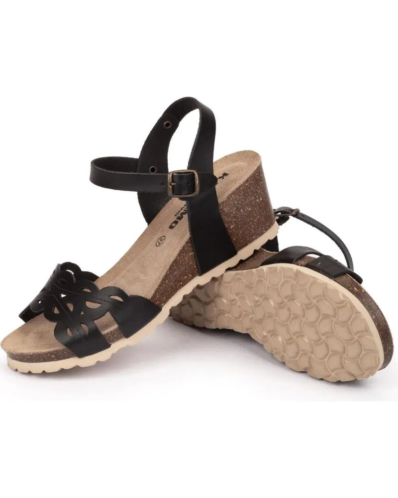 Sandalias KARTAMO  de Mujer SANDALIA DE CUNA MUJER  NEGRO