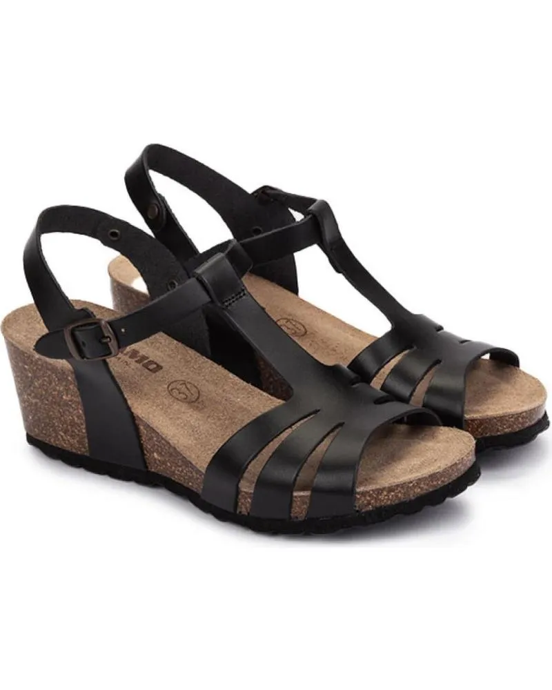 Sandalias KARTAMO  de Mujer SANDALIA DE CUNA NEGRA MUJER  NEGRO