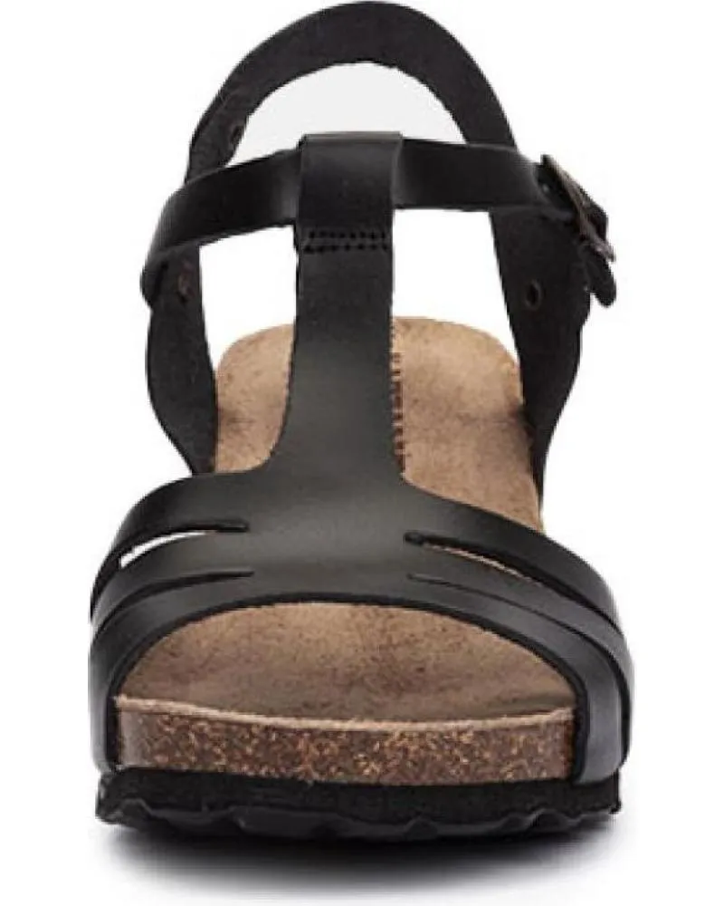 Sandalias KARTAMO  de Mujer SANDALIA DE CUNA NEGRA MUJER  NEGRO