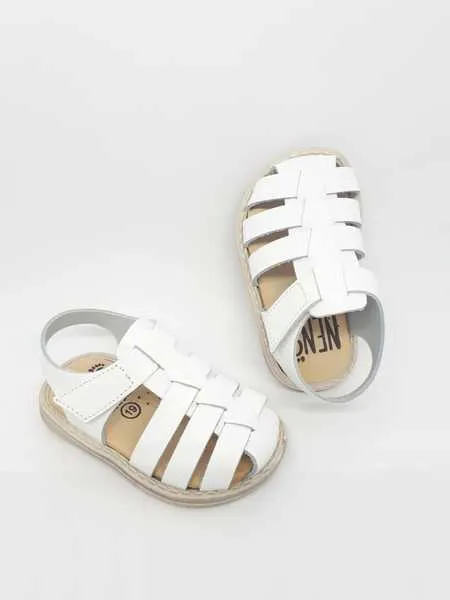 sandalias nens nature blanco