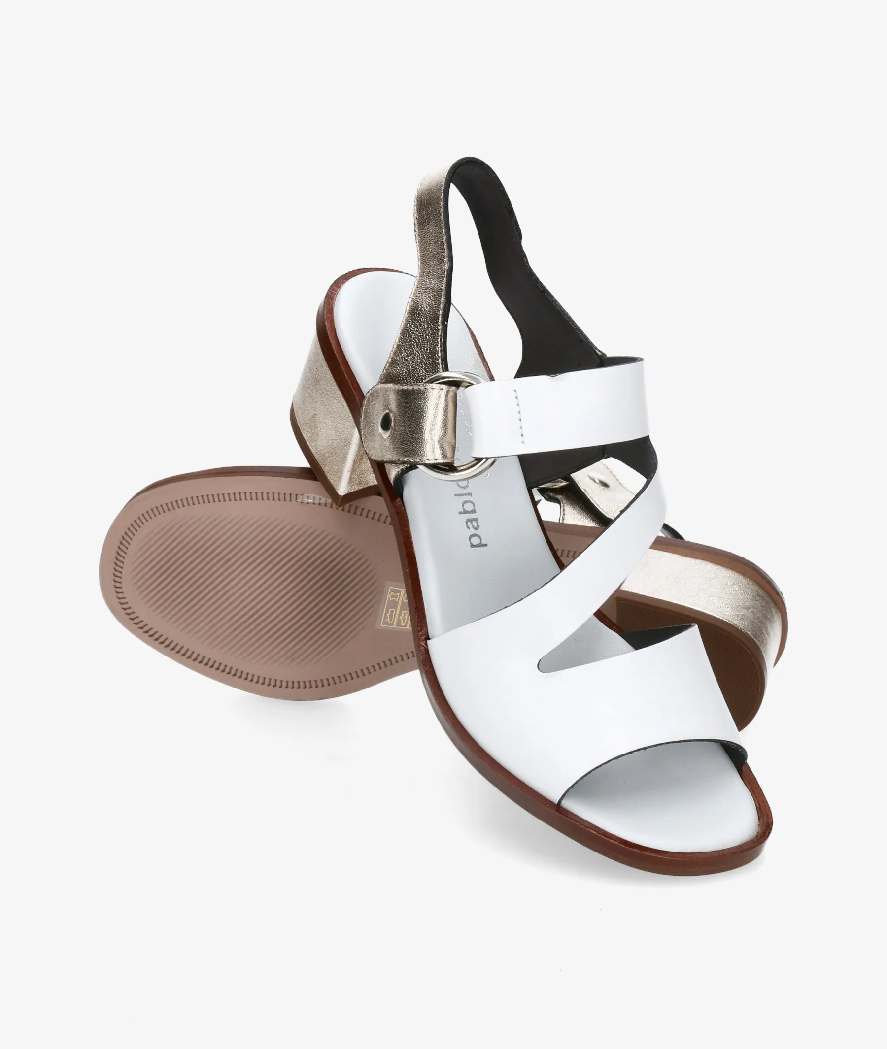 Sandalias pabloochoa.shoes  3544 en blanco