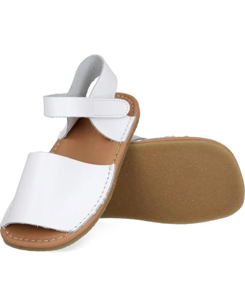 Sandalias ZAPY  de Niña AG91001 SANDALIAS MENORQUINAS RESPETUOSAS INFANTILES  BLANCO