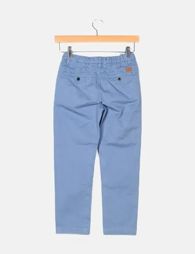 Sfera Pantalón azul chino