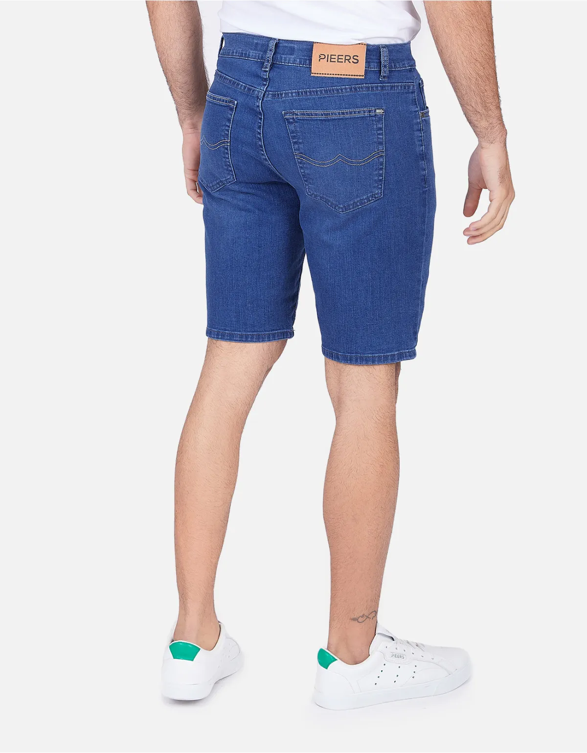 Short jean regular fit azul