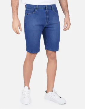 Short jean regular fit azul