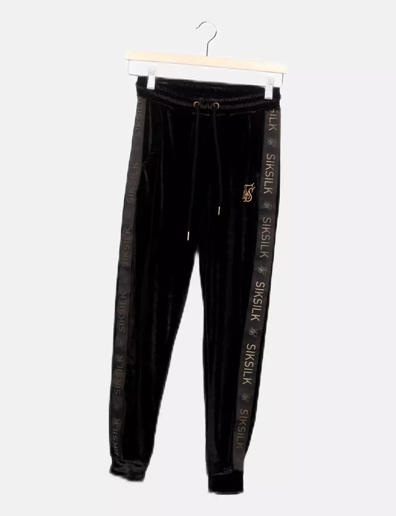 Siksilk Pantalón chándal negro