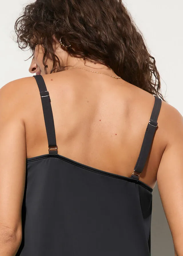 Tankini (2 piezas) musgo-negro