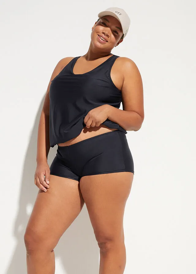 Tankini de secado rápido (2 piezas) Negro