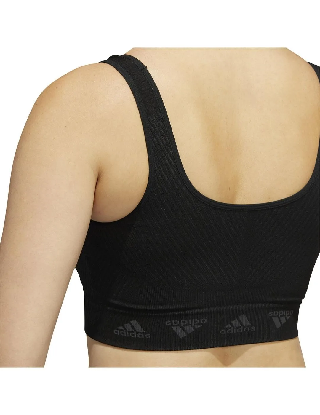 Top Mujer adidas Aeroknit Negro