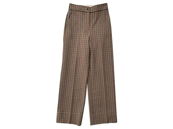 Tory Burch Pantalón retro cuadros Multicolor 