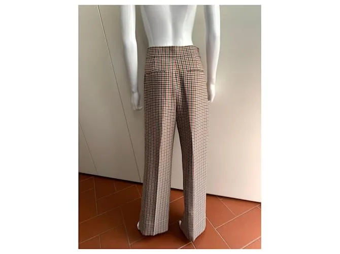 Tory Burch Pantalón retro cuadros Multicolor 