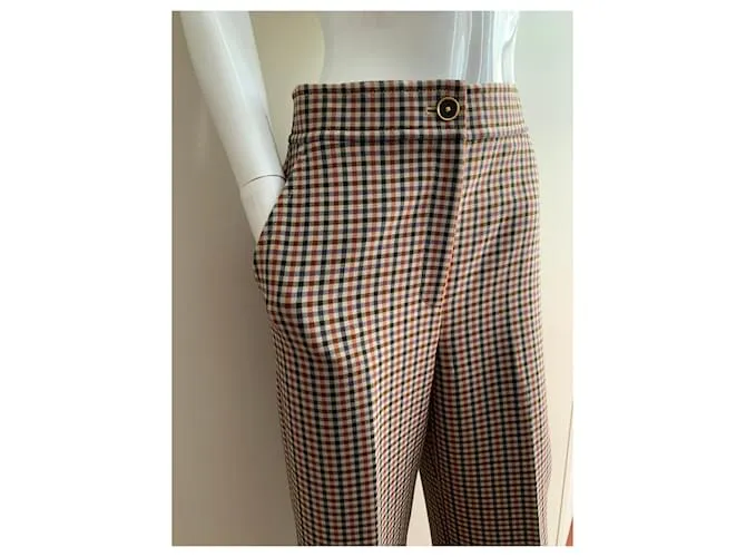 Tory Burch Pantalón retro cuadros Multicolor 