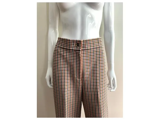 Tory Burch Pantalón retro cuadros Multicolor 