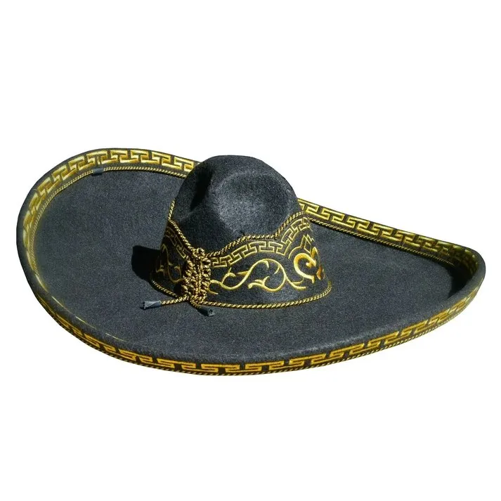 Traje de Charro para Hombre (TODO INCLUIDO) Color Negro y Oro imp-72132