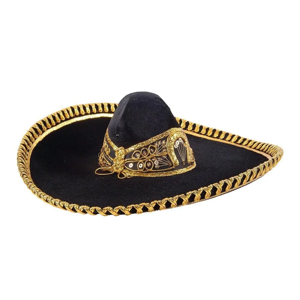 Traje de Charro para Hombre (TODO INCLUIDO) Color Negro y Oro imp-72132