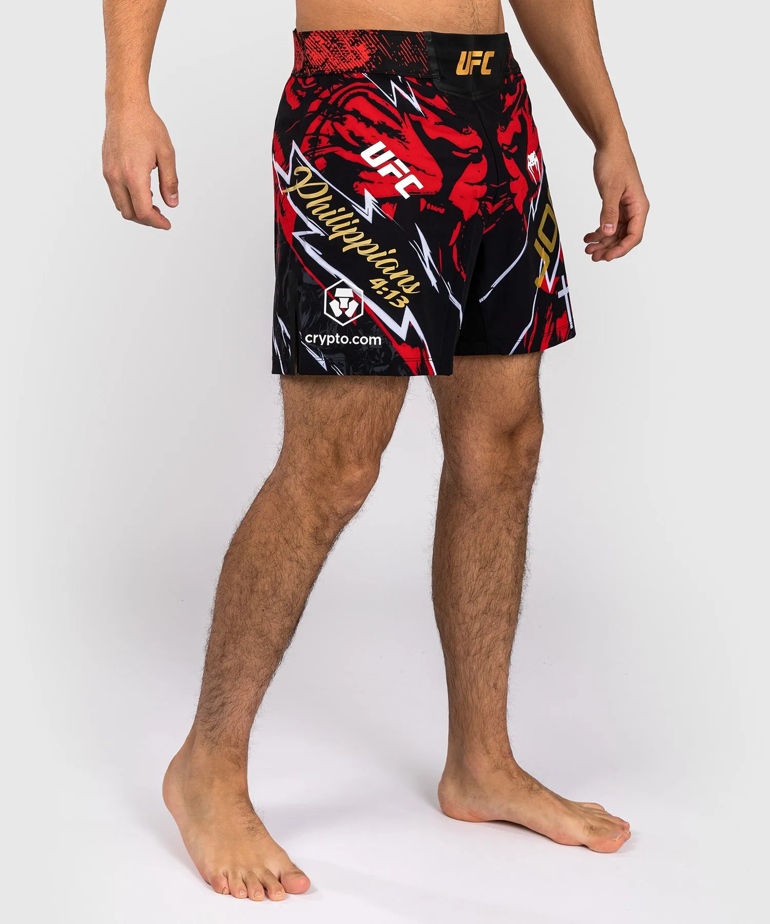 UFC Unrivaled by Venum Jon Jones Pantalones Cortos de Lucha para Unisex - Rojo