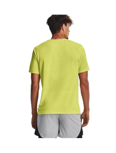 UNDER ARMOUR Camiseta Seamless Stride Hombre Lime Yellow/Reflective