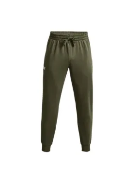 UNDER ARMOUR Pantalones Rival Fleece Joggers Hombre Marine OD Green/White