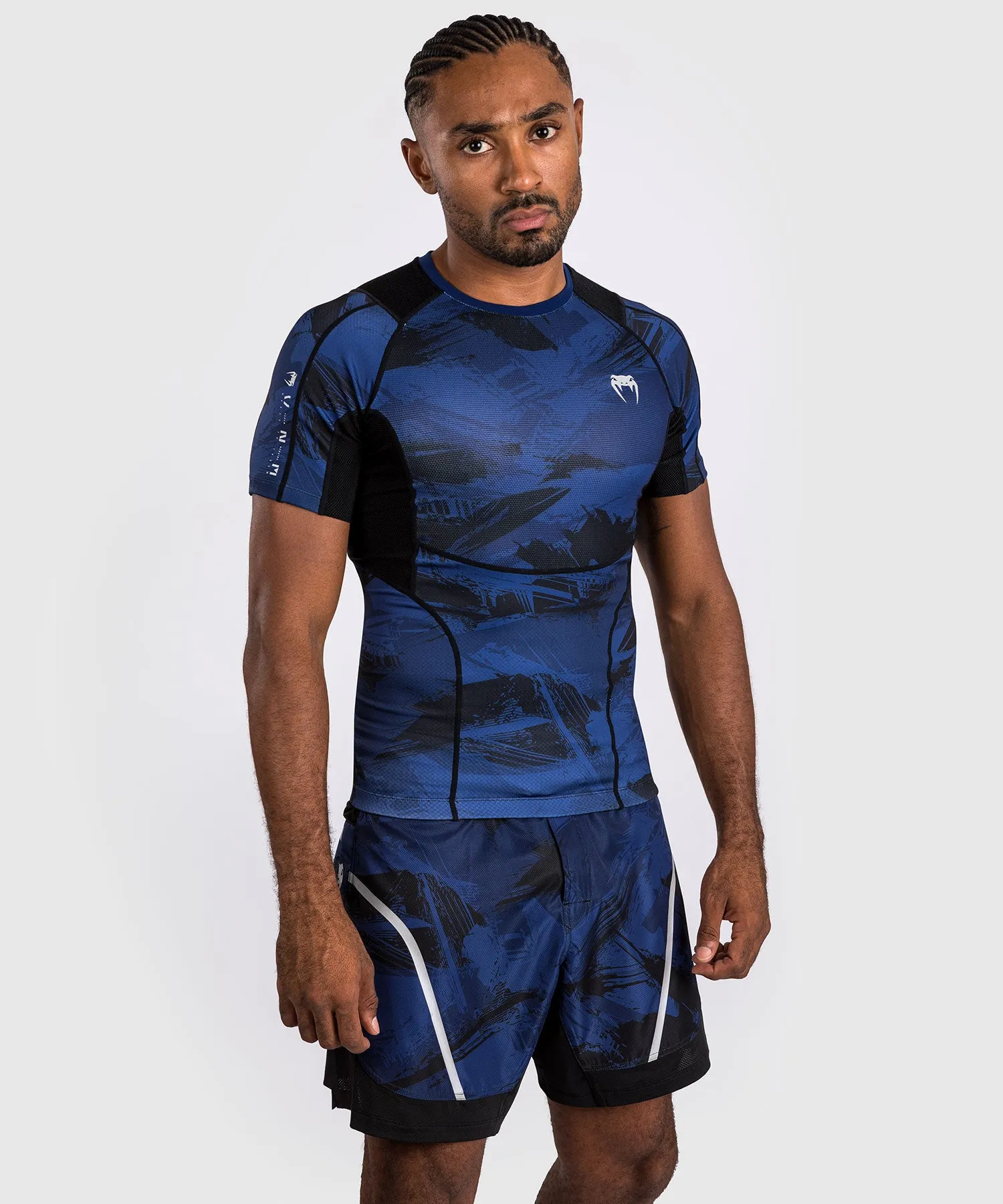 Venum Electron 3.0  Lycra Manga Corta - Azul Marino