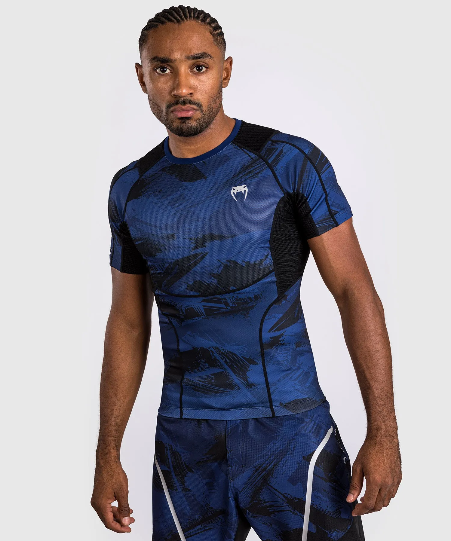 Venum Electron 3.0  Lycra Manga Corta - Azul Marino