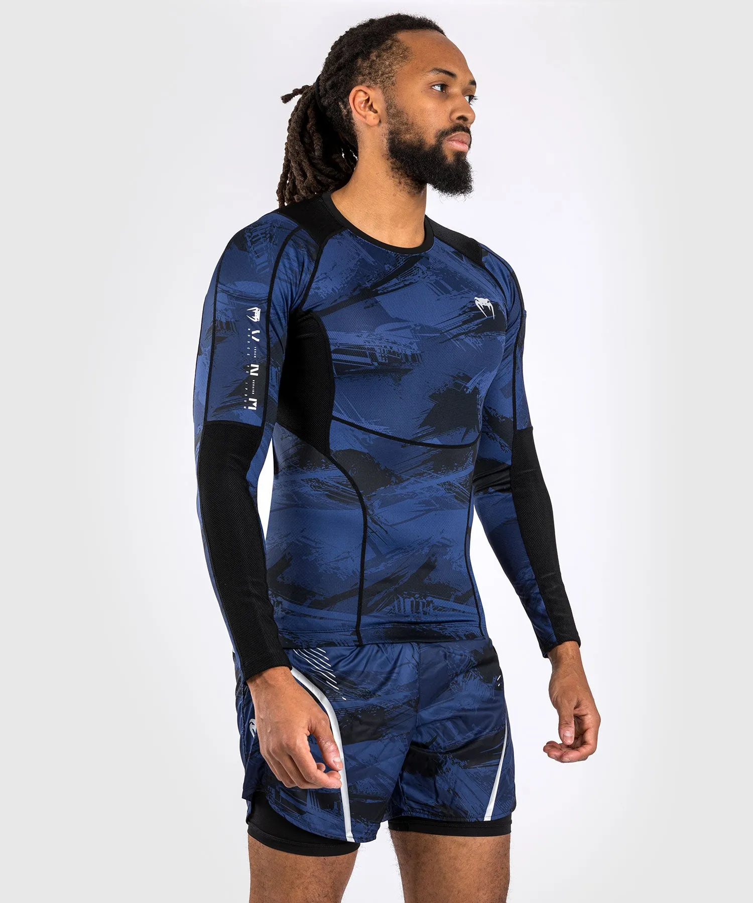 Venum Electron 3.0 Lycra Manga Larga - Azul Marino