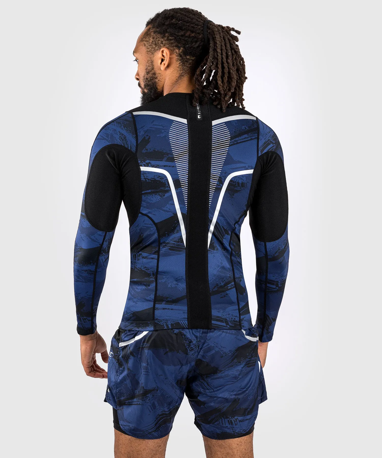 Venum Electron 3.0 Lycra Manga Larga - Azul Marino