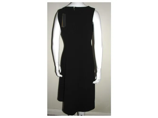 Vestido de Donna Karan Aline Negro Blanco Azul 