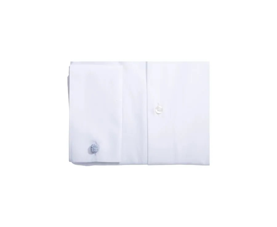 White cotton shirt with Cufflinks - ALBERTINO CLASSIC