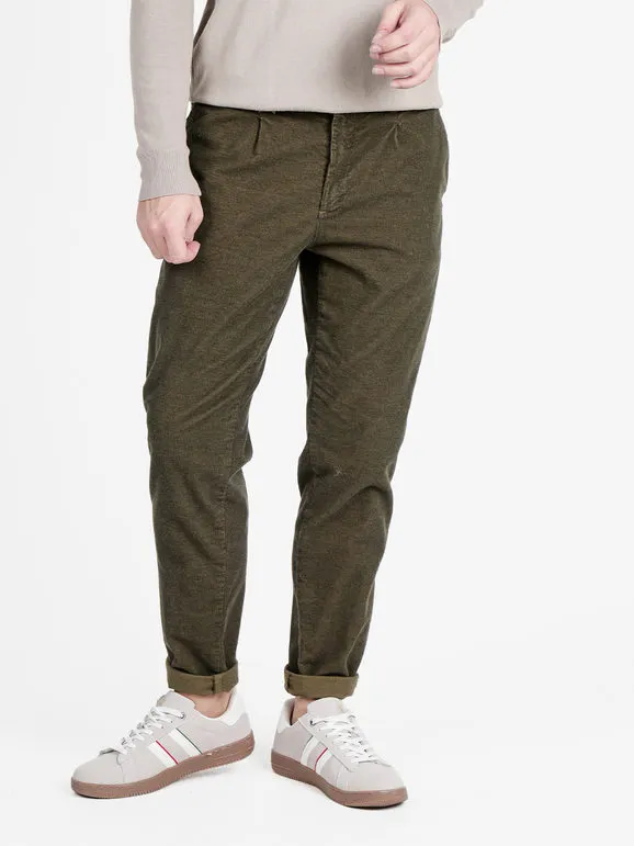 X-Cape Pantalón casual de franela slim fit para hombre