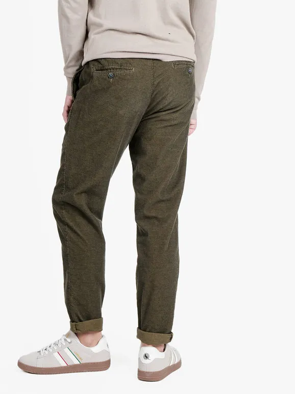 X-Cape Pantalón casual de franela slim fit para hombre